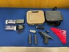 Authorities said the suspect was carrying an unserialized firearm at the time of the arrest.