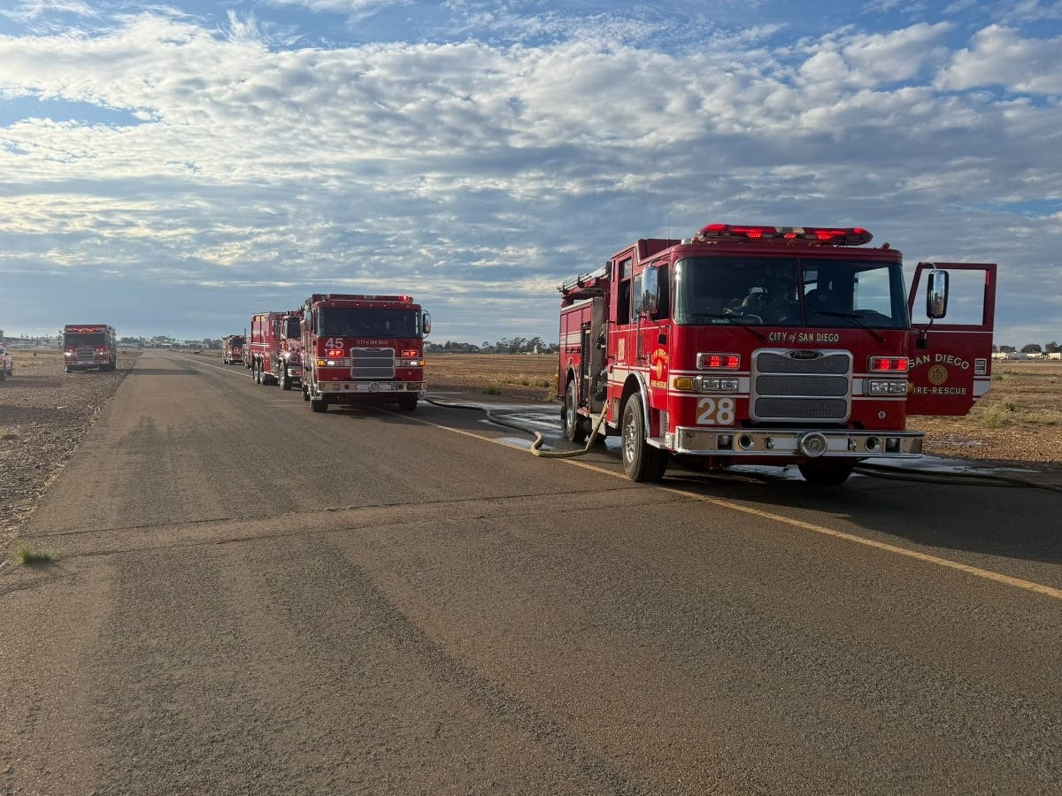About 30 San Diego Fire-Rescue personnel responded to the crash.