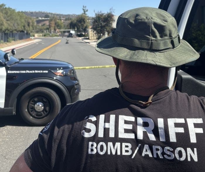 A suspicious device found at a San Marcos home prompted a temporary evacuation.
