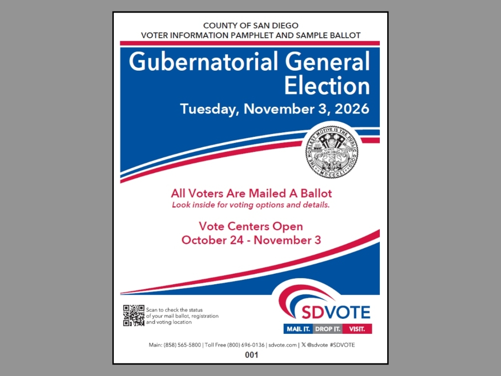 The pamphlets include voting options, election deadlines, official ballot drop box and vote center locations, candidate statements, ballot measures and a sample ballot.