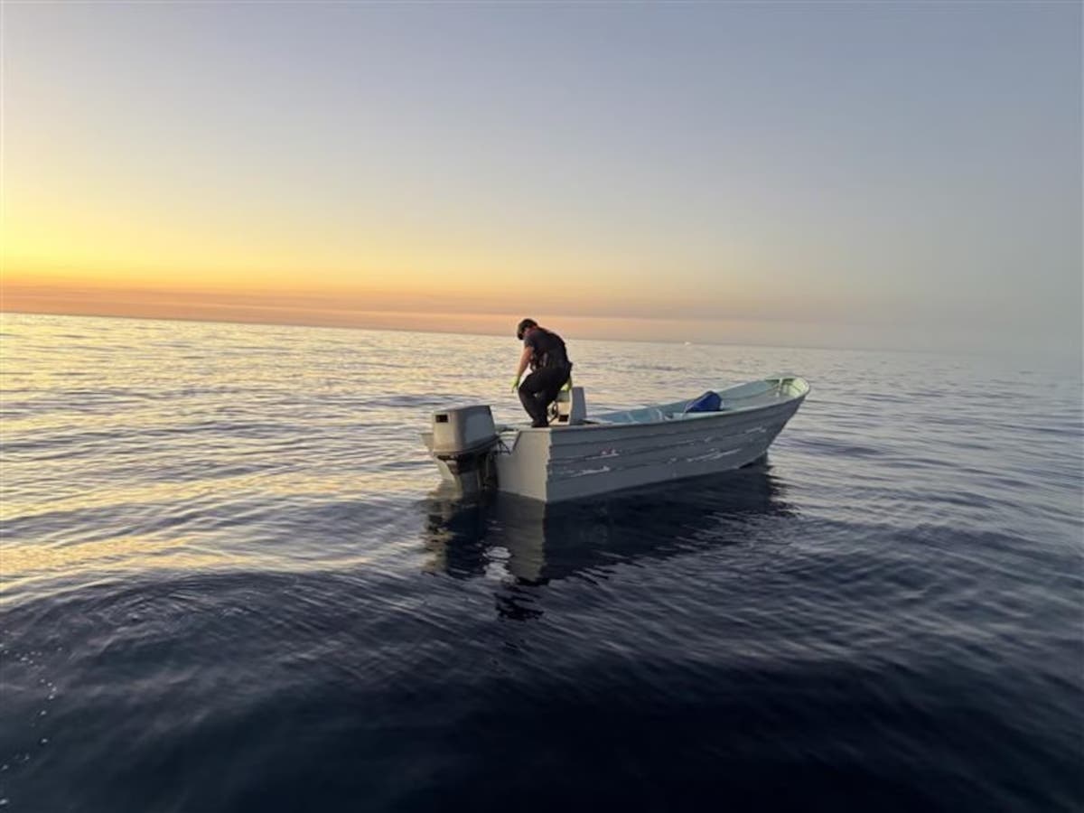 The group was found aboard a panga-style boat about 20 miles west of Carlsbad, officials said.