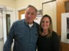 Paul Hinkley and Medfield Housing Authority Executive Director Candace Avery.