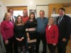 L to r: Eileen DeSorgher (Medfield Housing Authority), Mike Marcucci (Board of Selectmen), Candace Avery (MHA Executive Director), Robert Canavan (MHA), Lisa Donovan (MHA), Paul Hinkley (MHA honoree), and State Reps. Denise Garlick and Shawn Dooley.
