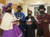 Carolers were on hand to provide attendees with holiday cheer.