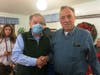 Medfield Selectman Pete Peterson with Paul Hinkley.