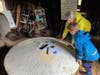 Kingsbury Pond Gristmill offers close-up views of old-time workings.