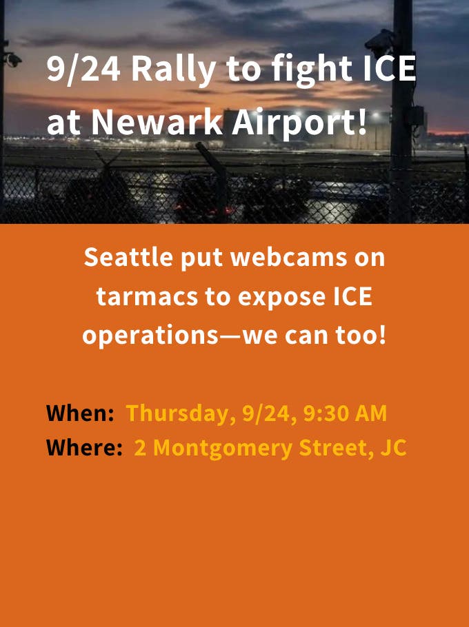 Rally to Expose ICE Operations at Newark Airport
