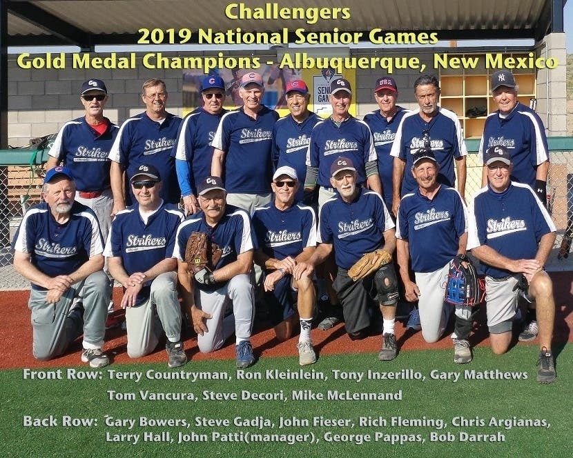 The Challengers team photo at the 2019 National Senior Games. 