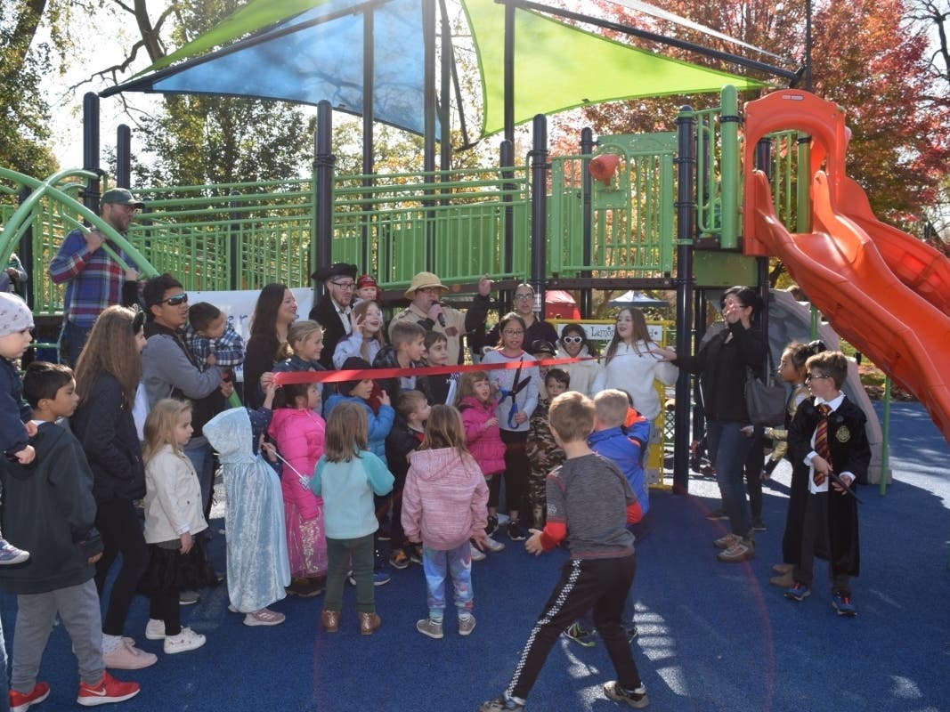 Jaycee Playground ribbon cutting, 10-27-19