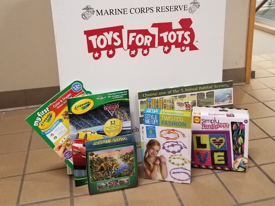 Toys may be dropped off in collection boxes at several Park District locations. 