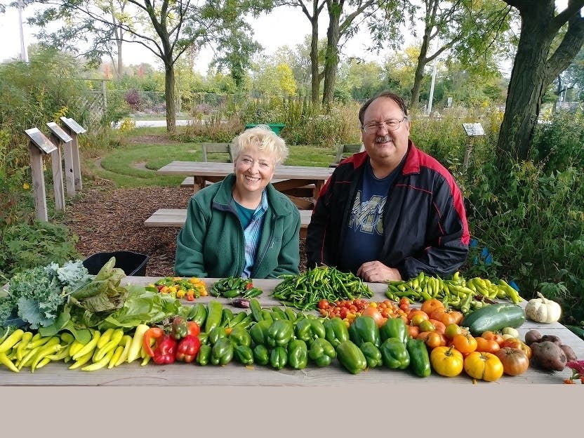 Part of the harvest from the Master Gardeners’ plots at the Ron Ory Community Garden Plots, 2019.