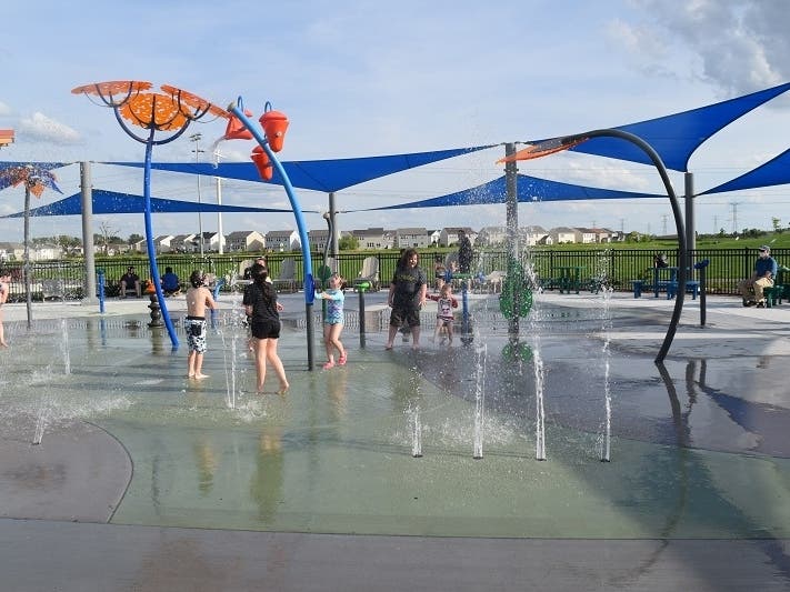 Splash Pad at Wolf's Crossing Community Park