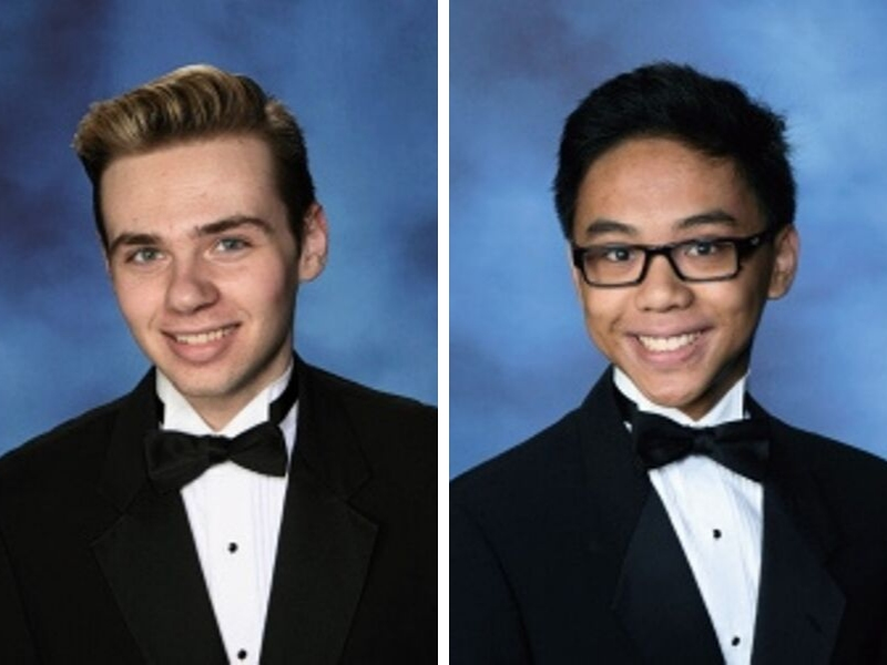 Keith Mankin and Patrick Salvanera were named Commended Students in the 2020 National Merit Scholarship Program.