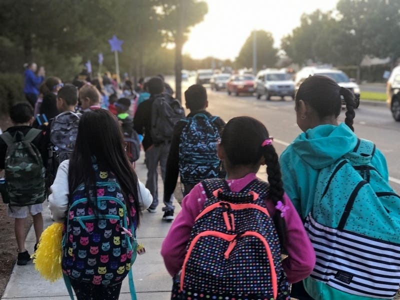 Ten Loudoun County elementary schools are participating in Walk To School Day Oct. 2.