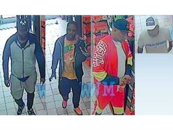 Spotsylvania officials are searching for these suspects in connection to a larceny from 208 Variety Store.