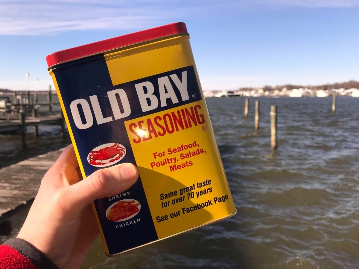 Annapolis-based Crabcakes & Cannabis said McCormick & Company threatened to sue it over an Old Bay-themed marijuana parody sticker. An Old Bay can is pictured above. 