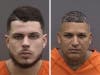 Devin Belcher​, left, and Rafael Lugo Toucet were arrested in Hillsborough County on Wednesday after police said they found them with guns and drugs in their possession.