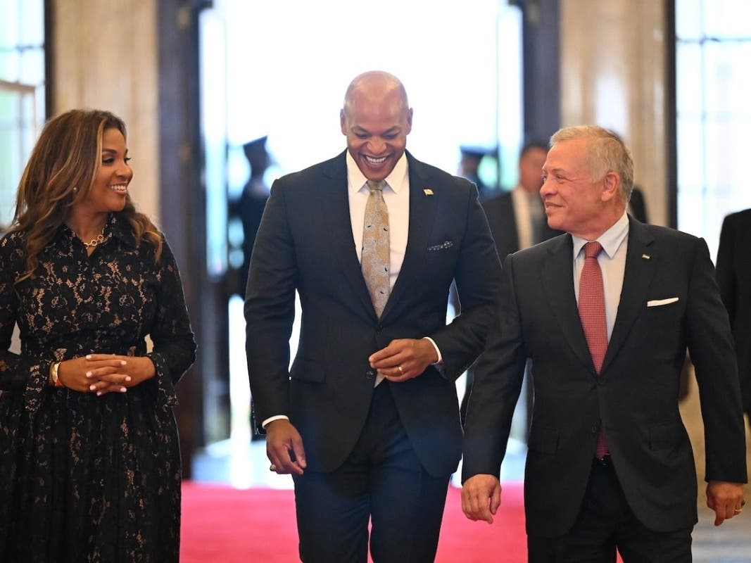 Jordan's King Abdullah II met with Maryland Gov. Wes Moore and visited the state Capitol on Wednesday to participate in a roundtable discussion with business and education leaders. 
