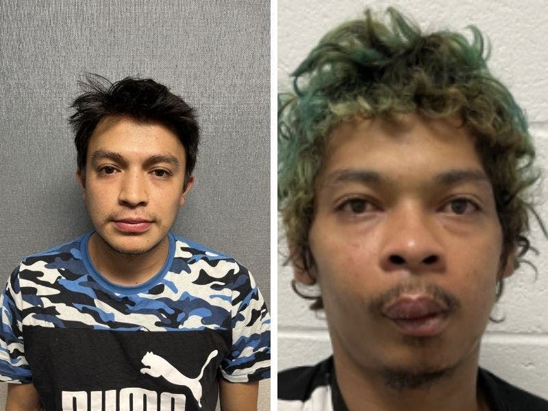 Jimmy Hernandez-Morales, left, and William Jaminton Pavon-Mancock are facing murder charges after police said they fatally shot a man whose body was found in a wooded area in Silver Spring. 