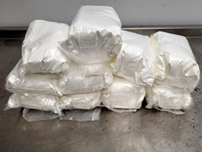 U.S. Customs and Border Protection officers recently seized 22 pounds of "gas station heroin" bound for an address in Bergen County, the agency announced Friday. 