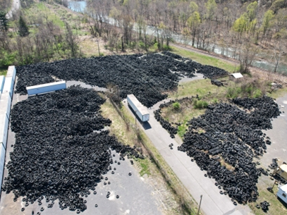 Michel Osei, 48, of Hanover,​ will serve time in jail after pleading guilty to illegally dumping and abandoning more than 250,000 scrap tires at a site in Allegany County.