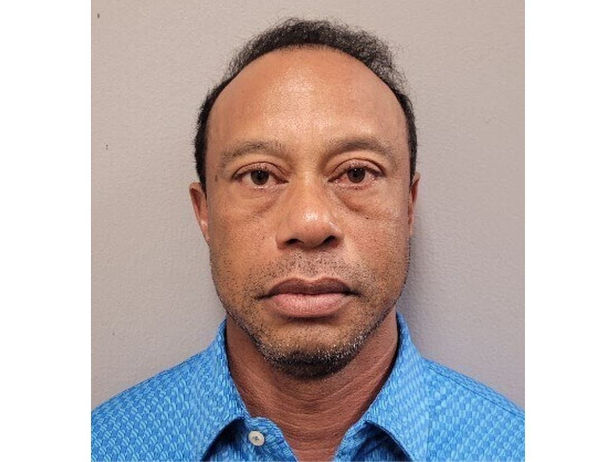 This handout photo provided by the Martin County Sheriff's Office shows Tiger Woods following his Friday arrest in Florida. 
