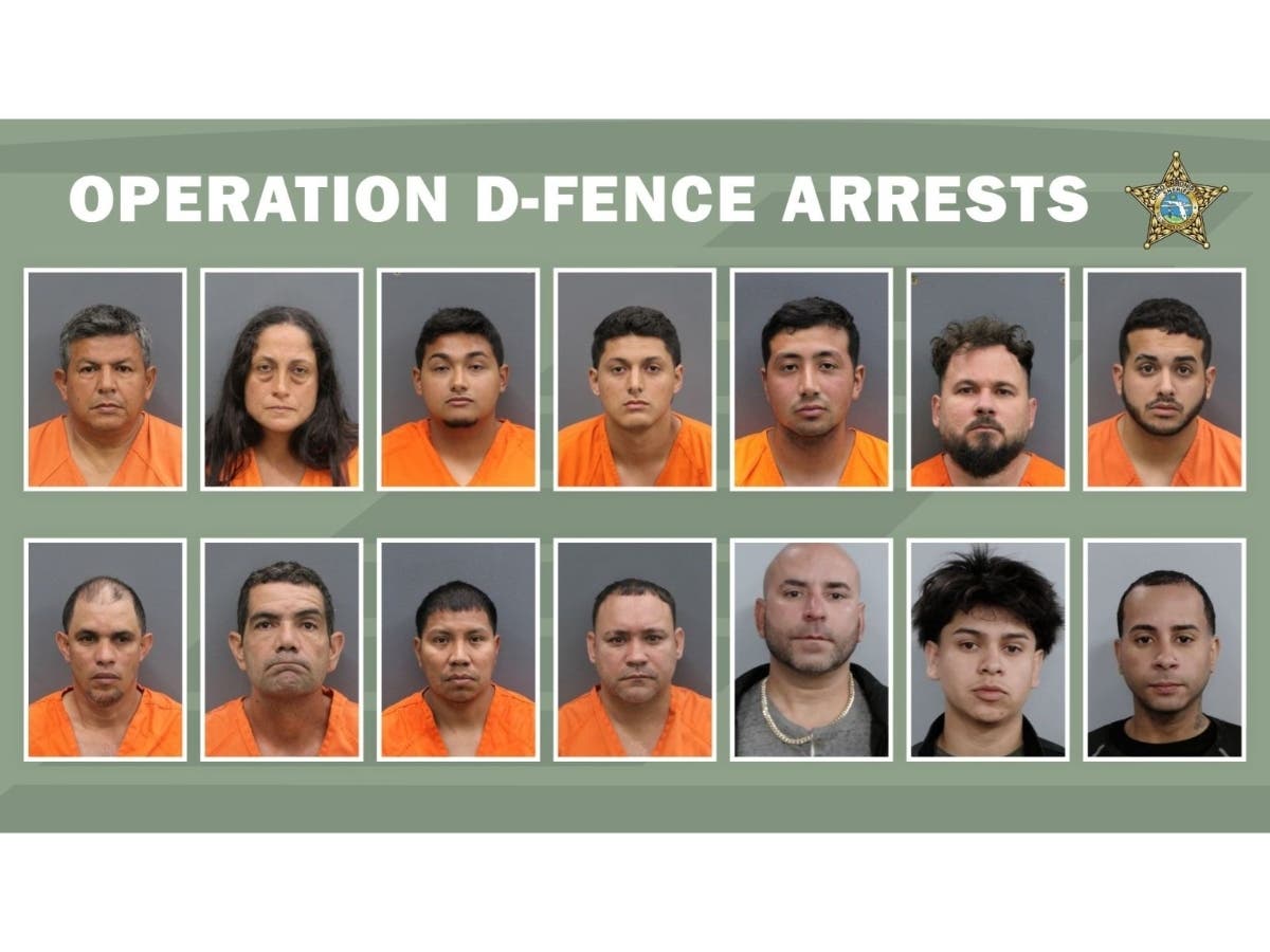 More than a dozen people were arrested by Hillsborough County authorities for their alleged involvement in an organized retail theft scheme spanning multiple states.