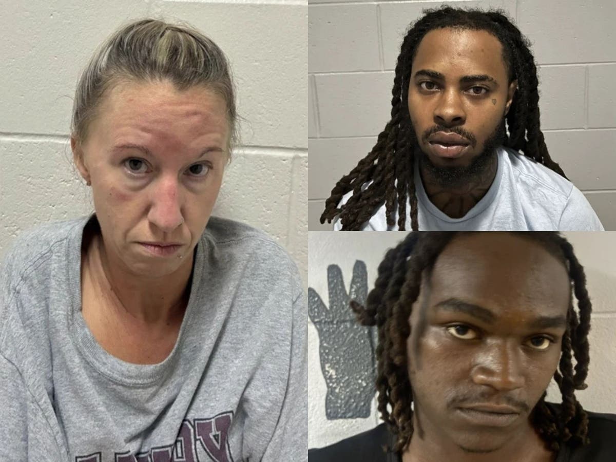 (Clockwise from left) Lindsay Jo Ewing, Anthony Harris and Wendell Wongus are charged in connection with the shooting death of a 5-year-old girl. 