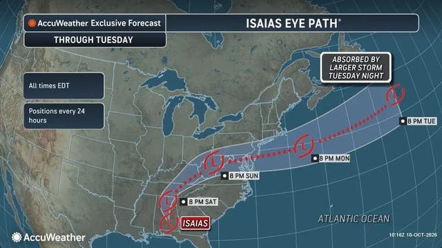 Hurricane Isaias Latest: Virginia Braces For Flooding, Possible ...