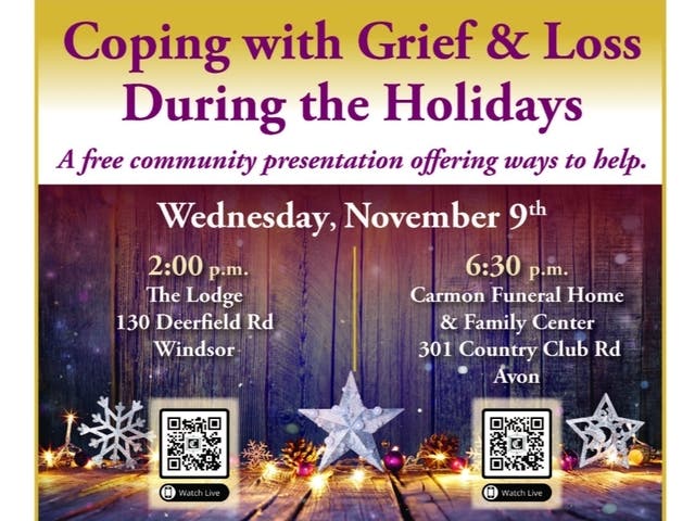 Free Programs on Coping with Grief and Loss during the Holiday Season ...