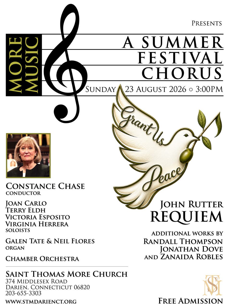 St. Thomas More Church Darien to host Sixth Annual Summer Festival Chorus Concert