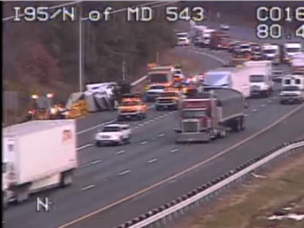 I-95 Tractor-Trailer Crash Snarls Traffic In Harford County | Bel Air ...