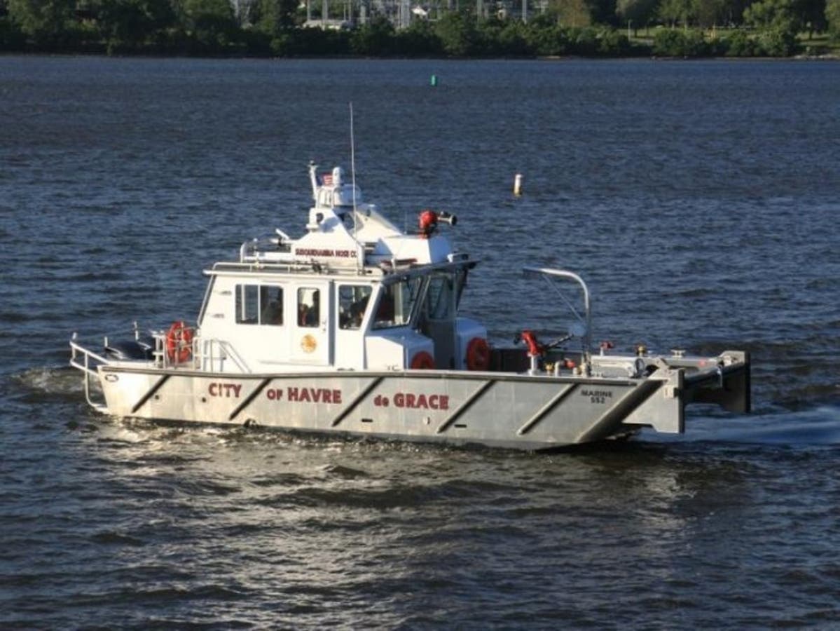 The Susquehanna Hose Company's fire boat brought two water rescue victims ashore on Sunday, March 31.