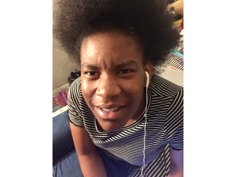 Aunye Burris, 13, was last seen at Pikesville Middle School in the 7700 block of Seven Mile Lane.