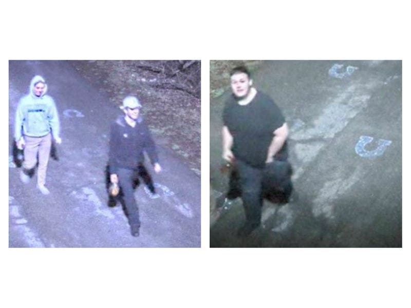 Investigators released photos in hopes of identifying the suspects and by April 9, officials said they were charged.