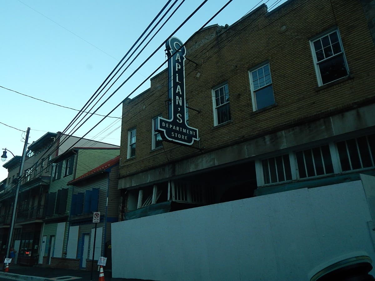 Part of the Caplan's building will need to be demolished immediately, according to County Executive Calvin Ball.