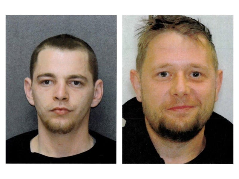 Left is Joseph Daniel Parrish​ and right is Robert Lee Zeman III.