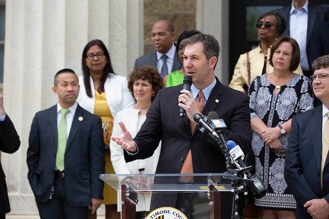 County Executive Johnny Olszewski joined BCPS leaders plus local and state lawmakers on Thursday, April 25.
