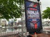 Banners for "American Ninja Warrior" lined the Inner Harbor promenade near the obstacle course on Sunday, April 28.