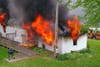 An April 28 fire in Harford County displaced a family of six. One dog perished in the blaze, officials said.