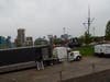 The set was under development on Sunday, April 28, at Rash Field in Baltimore.