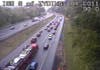Traffic was backed up for 2.5 miles as of 2:15 p.m., officials said.