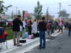 There were 100 people lined up by 7:30 p.m. on Tuesday, May 7.