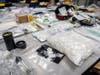 Among the drugs recovered was 5.5 pounds of crystal meth, police said after searching an Ellicott City apartment.