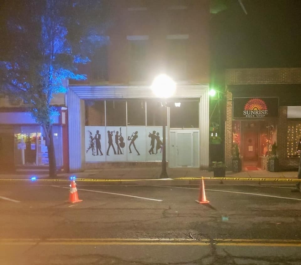 A building in the 200 block of North Washington Street.