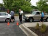 Cars began lining up at Columbia SportsPark at 8:15 a.m. Saturday, June 22.