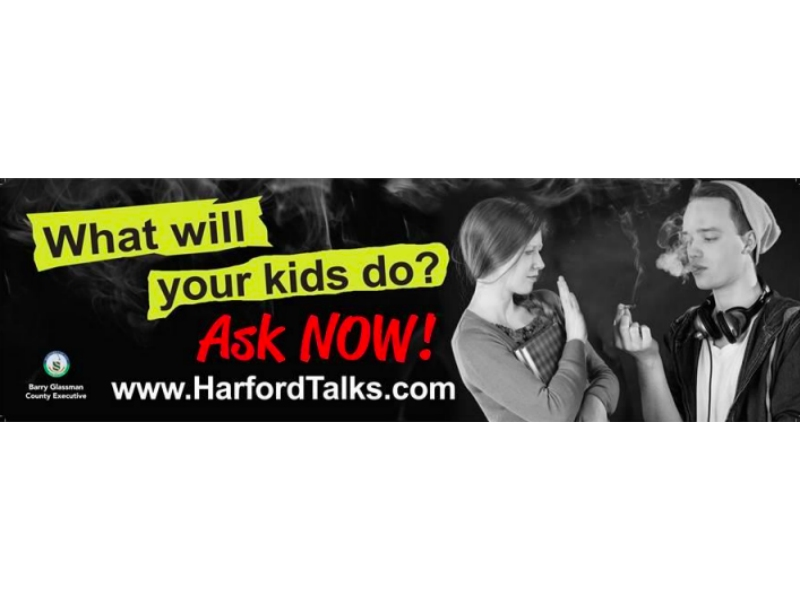 A billboard on Belair Road aims to start conversations among Harford County families.