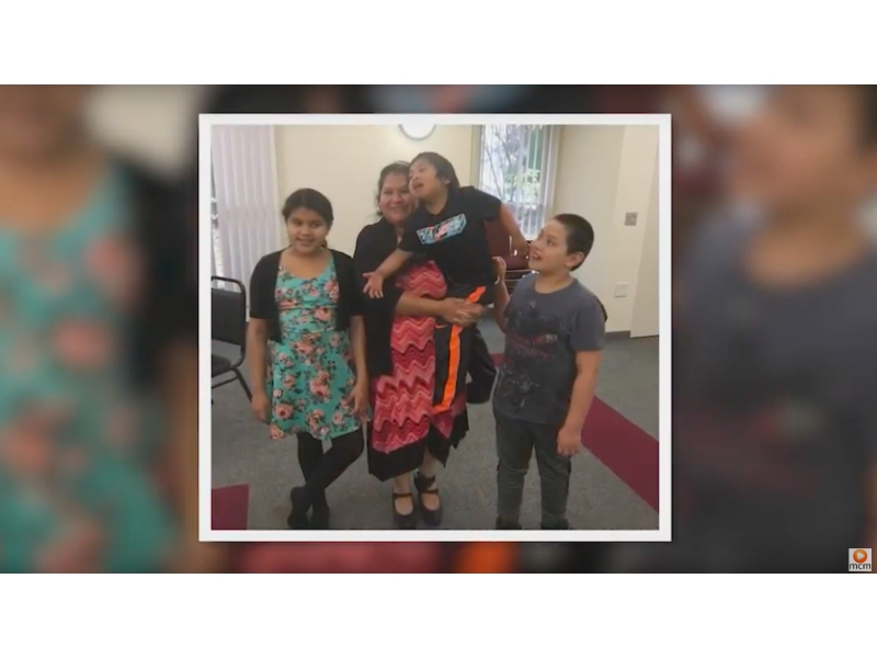 Rosa Gutierrez Lopez has lived in a Maryland church for six months. She has three children, and one has special needs.