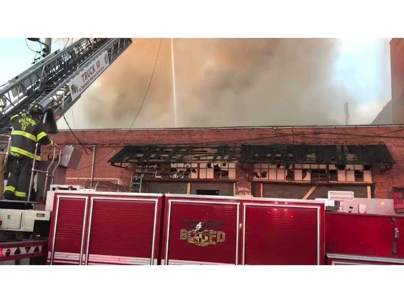 A four-alarm warehouse fire broke out Monday, July 1.
