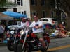 Havre de Grace Mayor Bill Martin made a grand entrance on motorcycle.